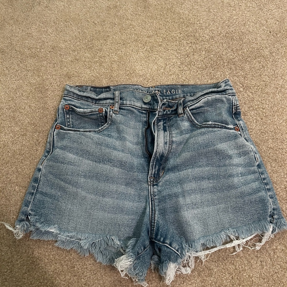 American Eagle Outfitters Frayed Hem Jean Shorts